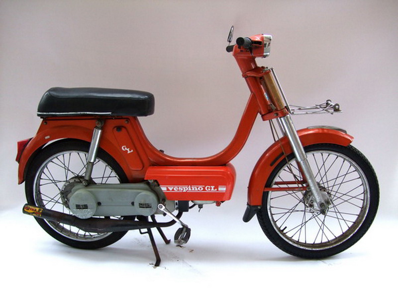 motocicleta ciclomotor vespino gl naranja metalizado 1u